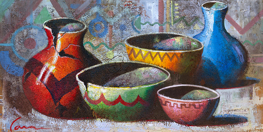 Abstract Pot Painting