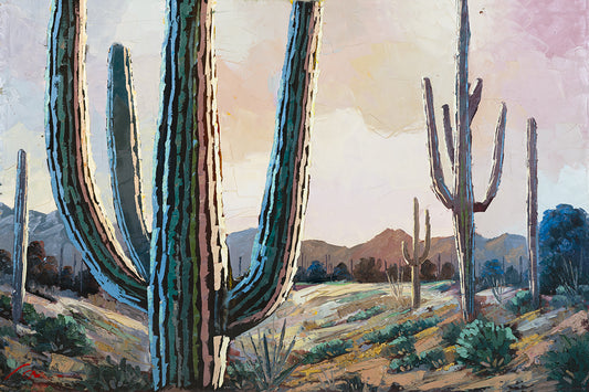 Horizontal Muted Landscape Painting