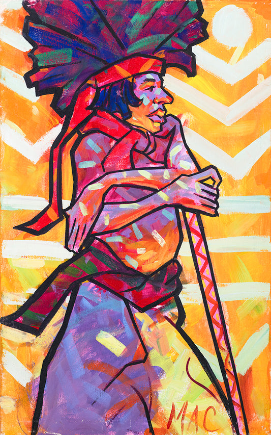 Mac Abstract Indian Painting