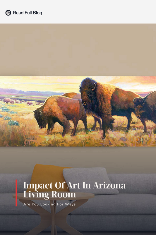 Impact Of Art In Arizona Living Room