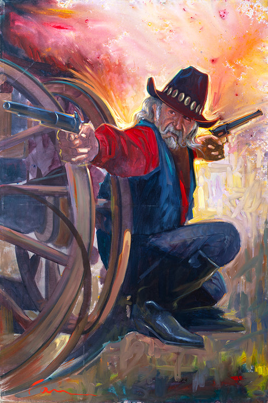 [CB#006] Wild West Gunslinger Cowboy Art