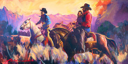 Cowboy Western Horse Art