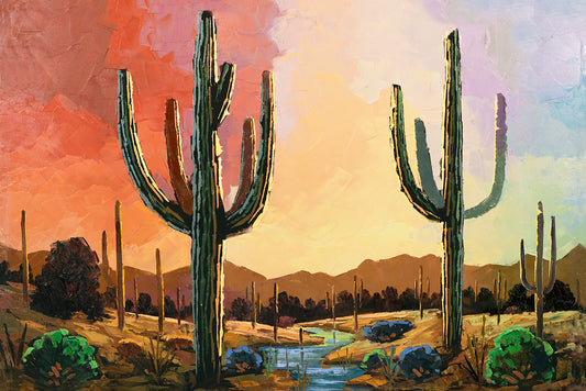 Desert Creek Landscape Painting 