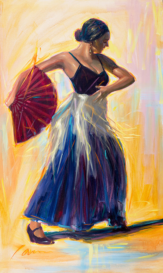 Acrylic Flamenco Dancing Painting 