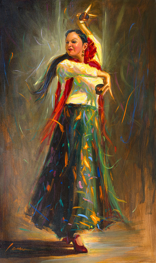Flamenco Dancer Art, Gypsy Painting