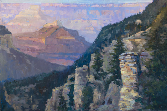 Paintings Of The Grand Canyon in muted tone